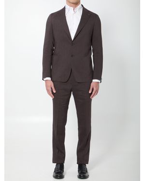 Tagliatore Vesuvio Single-Breasted Suit - Gray