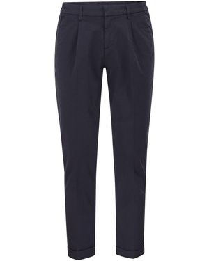 Fay Slim Fit Pants - Blue