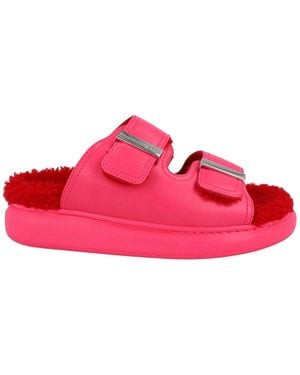 McQueen Oversized Hybrid Slides - Pink