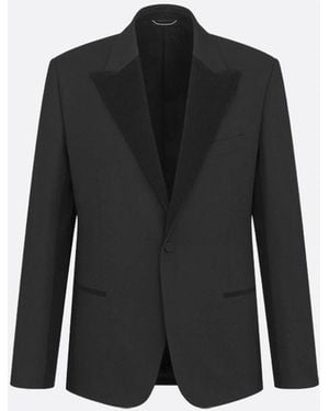 Dior Homme Single-Breasted Long-Sleeved Jacket - Black