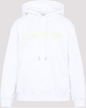 Lanvin Cotton Classic Fit Hoodie - White