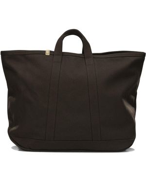 Visvim "Canvas Rime Tote L" Large Hand Bag - Black