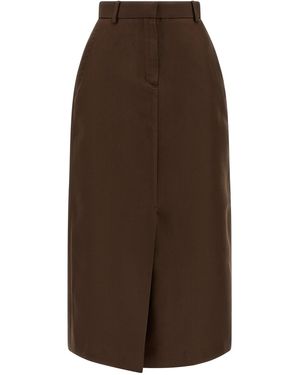 Brioni 'Violante' Skirt - Brown