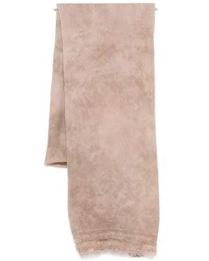 Avant Toi "Austen" Faded Effect Light Wool Scarf 100X200 - Natural