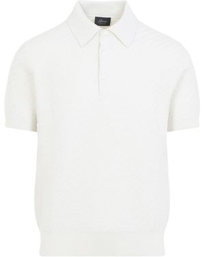 Brioni Ice Cotton Polo - White
