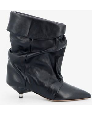 Isabel Marant Leather Boots Edrik - Blue