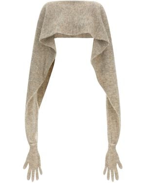 Moschino Glove Cape - White