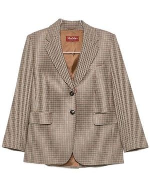 Max Mara Wool Blazer Salice - Brown