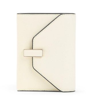 Valextra Peragamena Iside Calf Leather Wallet - White
