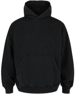 Balenciaga Terry Knit Logo Hoodie - Blue