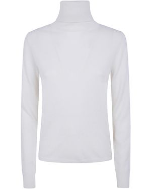 Max Mara "Mst Educata" Turtle Neck Sweater - White