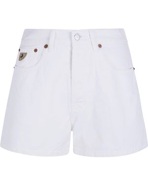 Lois "Sandra C" Bull Shorts Denim - White