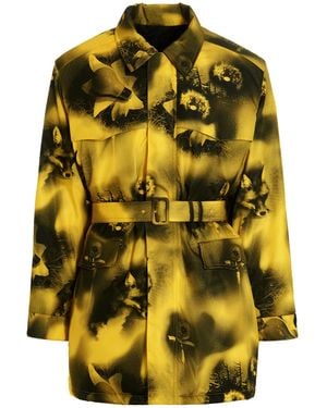 Prada Re-Nylon Printed Parka - Yellow
