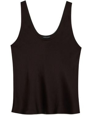 Anine Bing Top Lea - Black