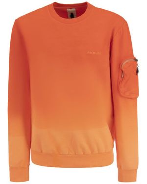Premiata Crew-neck Sweatshirt With Logo - Orange
