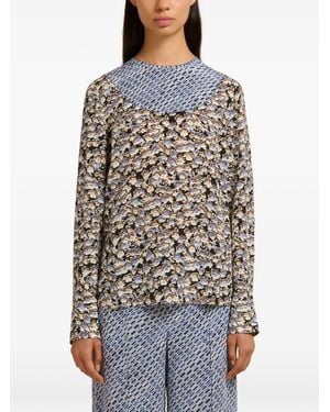 Marni Silk Woven Top - Multicolor