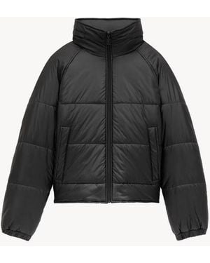Saint Laurent "Cassandre" Nylon Down Jacket - Black