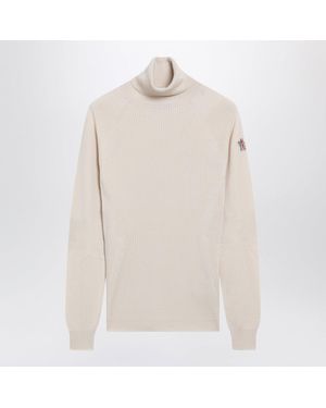 Moncler Light Wool Turtleneck Sweater - White