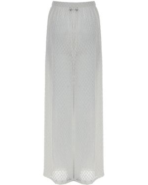 Missoni Wide Pants With Slits - White