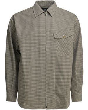 Comme des Garçons Checkered Overshirt Jacket - Gray