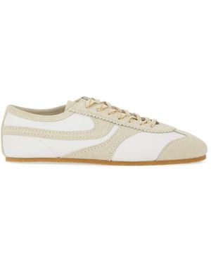 Dries Van Noten Leather And Suede Sneaker - White
