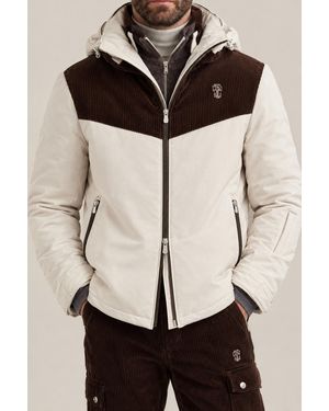 Brunello Cucinelli Off And Colorblock Jacket - Natural