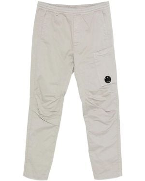 C.P. Company London Fog Cotton Elastane Pants - Gray