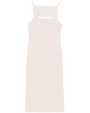 Patrizia Pepe Sleeveless Midi Dress - White