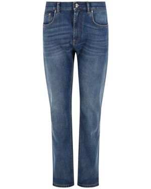 Versace Mid Rise Jeans - Blue
