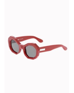 Amiri Honeycomb Sunglasses - Red