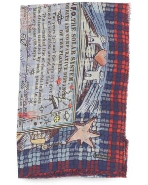 Faliero Sarti Carta Celeste Print Stole - Green