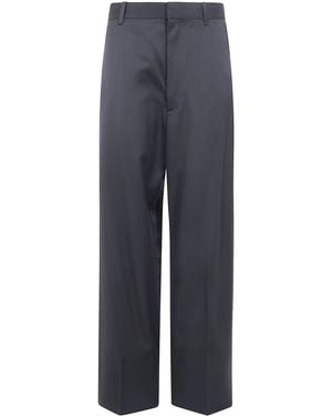 Phoebe Philo "Creased Drop" Pants - Blue