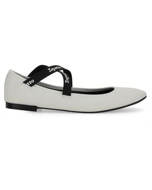 Repetto Calfskin Flats Family - White