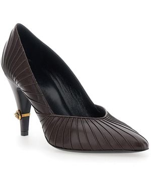 Versace Leather Pumps Gianni - Black