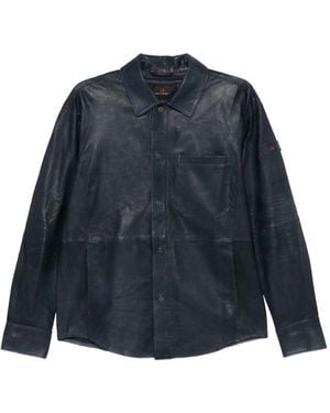 Peuterey Todd Leather Jacket - Blue