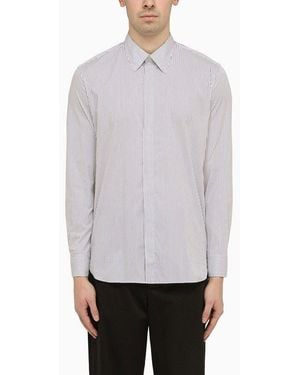PT01 Viscose Striped Shirt - Gray