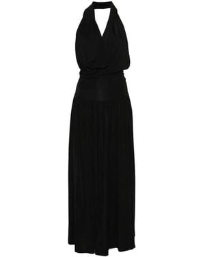 AYA MUSE Maxi Dress V-Neck Sleeveless - Black