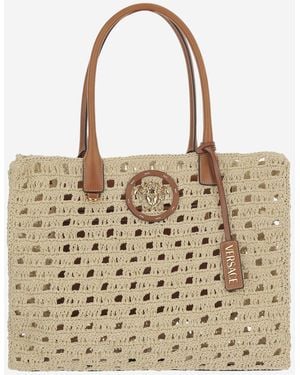 Versace Canvas Tote Bag - Metallic
