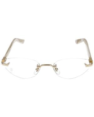 Cartier Eyeglasses Ct0609O 003 Ivory Transparen/18/145 - Black