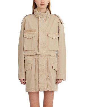 Helmut Lang Field Jacket With Hood - Natural