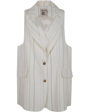 Semicouture Suit Gilet - Gray