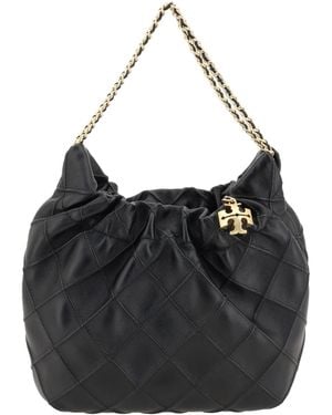 Tory Burch Mini Hobo Shoulder Bag Fleming - Black
