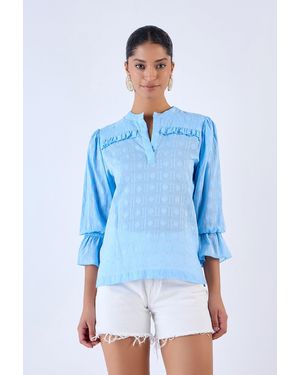 Beyond By Vera Stella Top - Blue