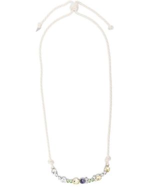 forte_forte Heart Pendant Bracelet - White