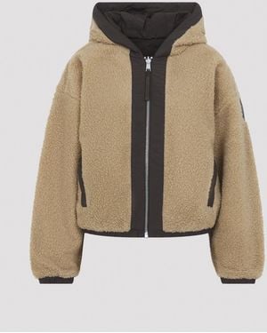 Canada Goose Ecru Terra Alberini Reversible Fleece Bomber - Natural