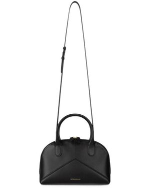 Ami Paris Zipped Leather Jacket - Black