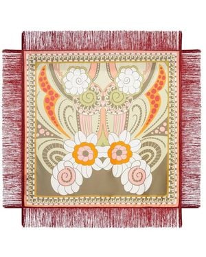 La DoubleJ Silk Square Scarf - Pink