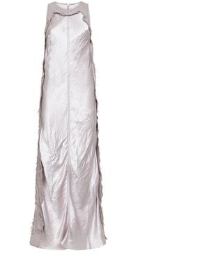 Haikure Long Dress Toto Cotton Satin - White