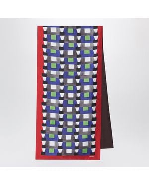 Miu Miu Silk Foulard - Blue