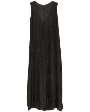 Cortana Anhelo Silk Long Dress - Black